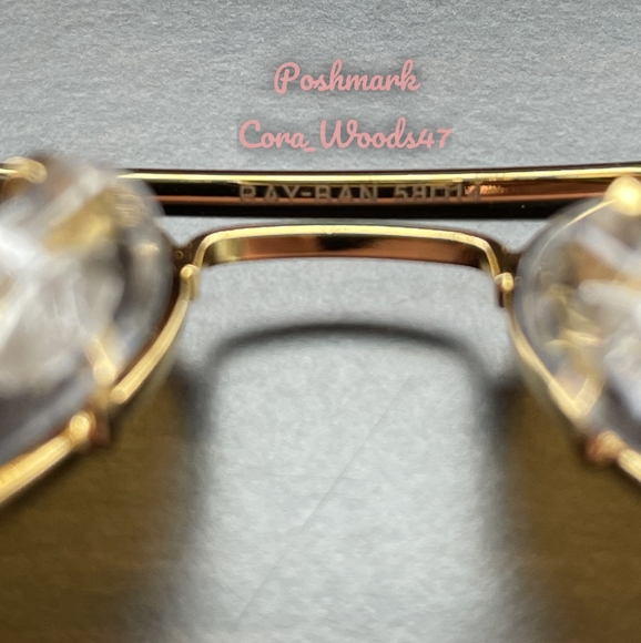 RayBan Aviator Brown Lenses RB3025 Gold Frame 58 Unisex New - Picture 7 of 15